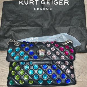 Kurt geiger rainbow rhinestone bag